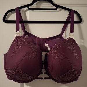 Cacique Deep Purple Boost Balconnette Lace Bra